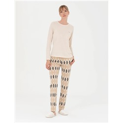 Bej Pijama Takımı