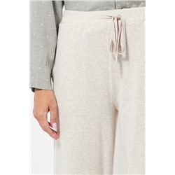 Pantalón de pijama cintura alta - Crudo jaspeado