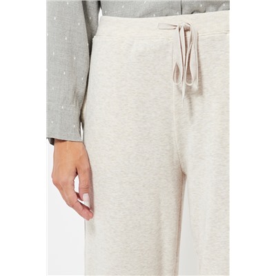 Pantalón de pijama cintura alta - Crudo jaspeado