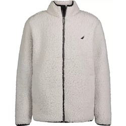 NAUTICA Big Boys Sherpa Fleece Mock Neck Zip-Up Jacke