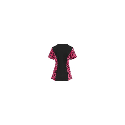 Cherokee Infinity Scrubs Fierce Things First Carmine Antimicrobial Print Top