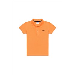 Erkek Çocuk Turuncu Basic Polo Yaka Tişört
