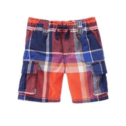 Plaid Cargo Shorts
