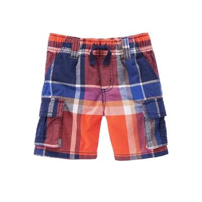 Plaid Cargo Shorts