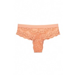 Braga ancha brasileña encaje naranja peach