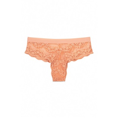 Braga ancha brasileña encaje naranja peach