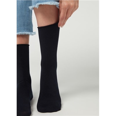 Kurze Socken mit Cashmere