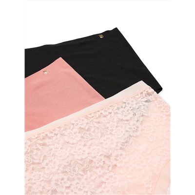 3-Pack No-Show High-Waist Brief Panties