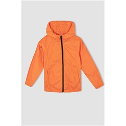 Defacto Erkek Çocuk Regular Fit Kapüşonlu Uzun Mevsimlik Yağmurluk W9037A622SP