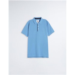 Father's Day' Piquet Polo, Men, Light Blue