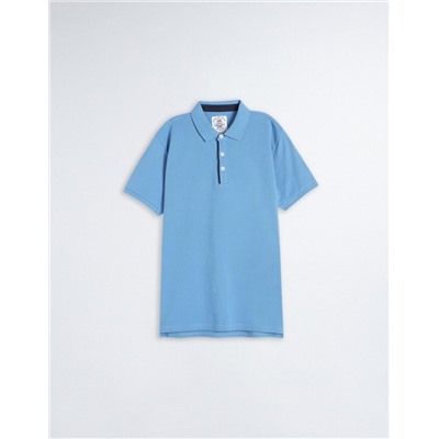Father's Day' Piquet Polo, Men, Light Blue