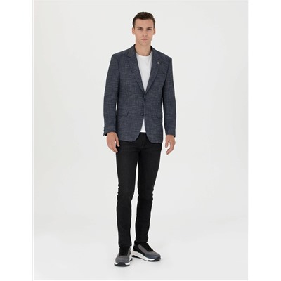 Lacivert Slim Fit Ceket