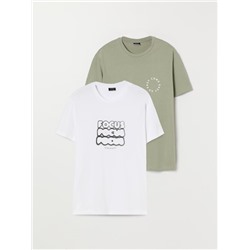 PACK OF 2 PRINTED T-SHIRTS