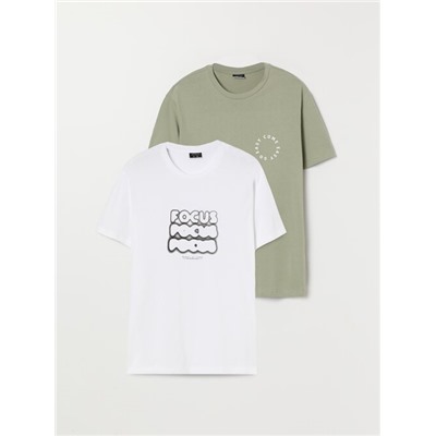 PACK OF 2 PRINTED T-SHIRTS