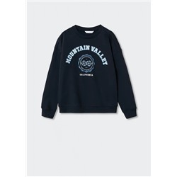 Sudadera mensaje bordado -  Niño | MANGO OUTLET España