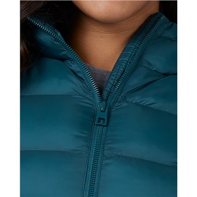 WOMEN'S LIGHTWEIGHT POLY-FILL PACKABLE HOODED JACKET