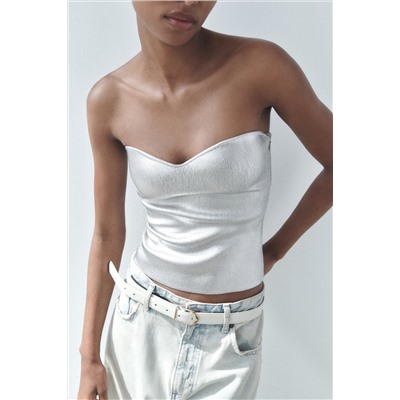 KNIT BUSTIER TOP