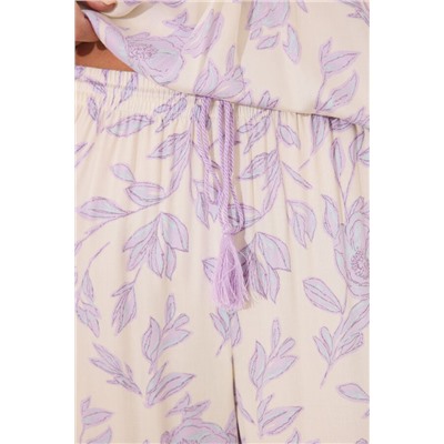 Pijama largo estampado viscosa