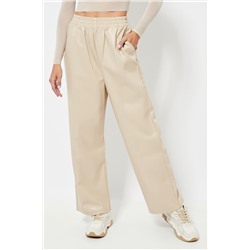 Pantalón cintura alta - Beige