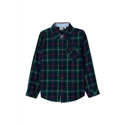 Camisa Azul marino y verde oscuro