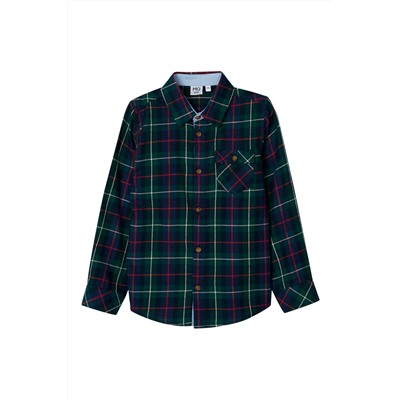 Camisa Azul marino y verde oscuro
