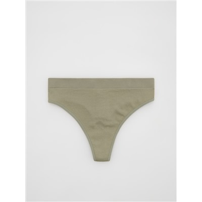 Tangas aus Rippstrick-Jersey