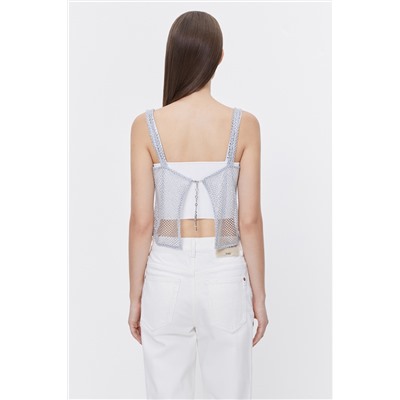 Crop top Gris
