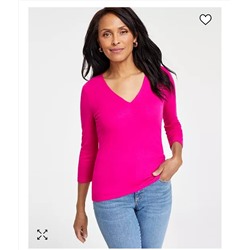 I.N.C. International Concepts Women's Ribbed Top