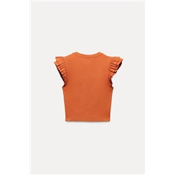 RUFFLED T-SHIRT
