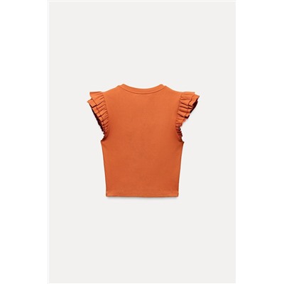 RUFFLED T-SHIRT
