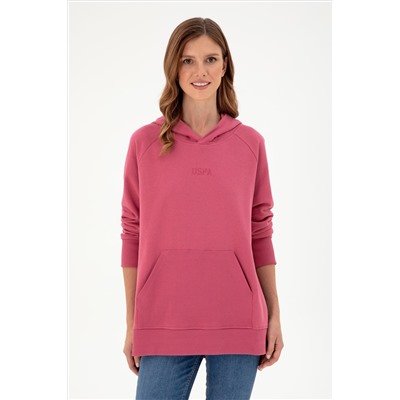 Kadın Pembe Kapüşonlu Sweatshirt