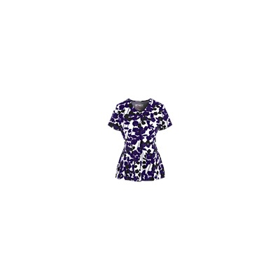 Grey's Anatomy Scrubs Signature Fauna Print Top