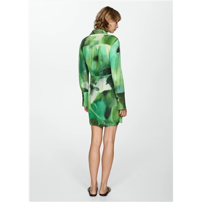Vestido estampado lazo