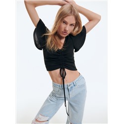 Crop Top aus Jersey