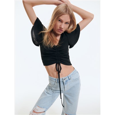 Crop Top aus Jersey