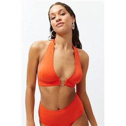 Trendyolmilla Kırmızı Üçgen Aksesuarlı Bikini Üstü TBESS23BU00328