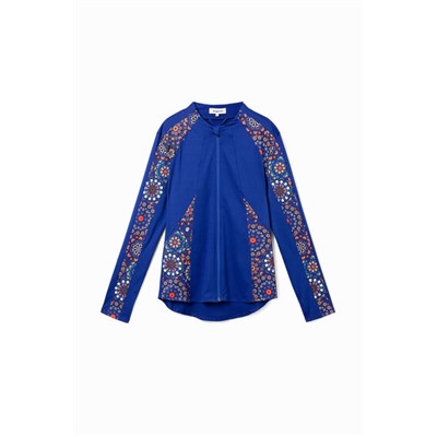 Chaqueta bloques estampados