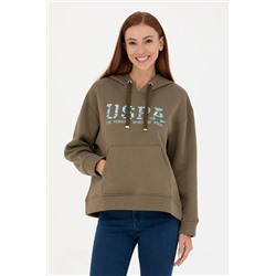 Kadın Haki Sweatshirt