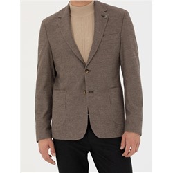 Kahverengi Slim Fit Ceket