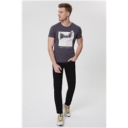 Lee Cooper Erkek Reid O Yaka T-Shirt K. Gri 212 LCM 242035