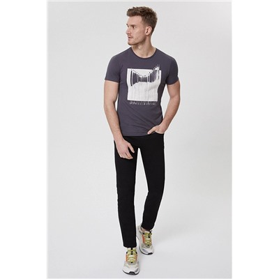 Lee Cooper Erkek Reid O Yaka T-Shirt K. Gri 212 LCM 242035