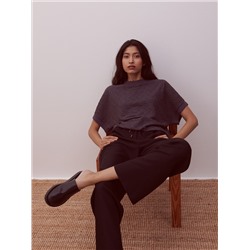 Bluse aus Strukturstoff