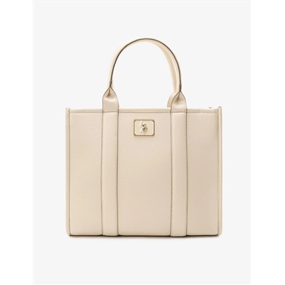 USPA BOX TOTE WITH CROSSBODY STRAP