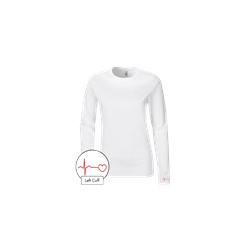 UA Heart EKG Women's Fitted Long Sleeve Tee