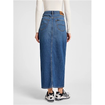 Women's High Rise Side Slit Maxi Skirt