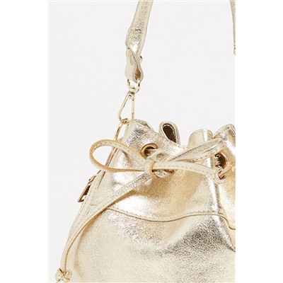 Bolso saco de piel Ori Dorado