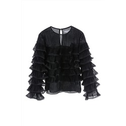Blusa avolantada Negro