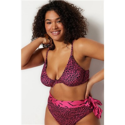 Fuşya Balconette Büyük Beden Büyük Beden Bikini Üstü TBBSS23CT00004