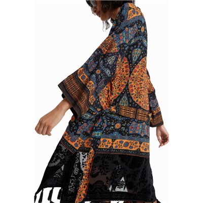 Kimono étnico borlas