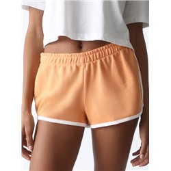 BASIC PLUSH SHORTS WITH PIPING